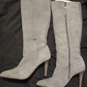 White House Black Market Gray Boots